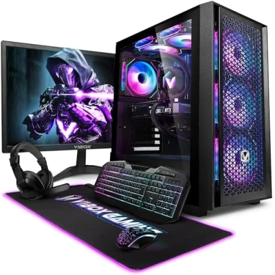 Imagen de Vibox VII 30 PC Gaming 27&quot; Écran Pack Intel i7 14700F Procesador 5.2GHz Nvidia RTX 3060 12GB 16GB RAM 1TB NVMe M.2 SSD 600W PSU Windows 11 WiFi