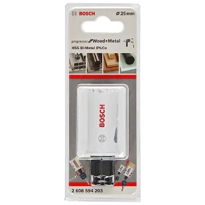 Imagen de Bosch Professional Progressor for Wood and Metal Sierra de corona (para madera y metal, diámetro 25 mm, accesorios para taladro)