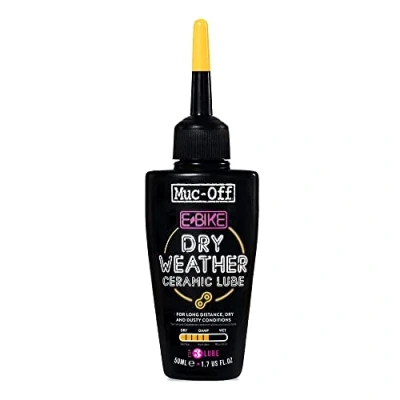 Imagen de Muc Off E Bike Dry Chain Lube, 50 Ml Lubricante de Cadena Bicicleta con Tinte Trazador UV Eléctrica Formulado para Ambientes Secos