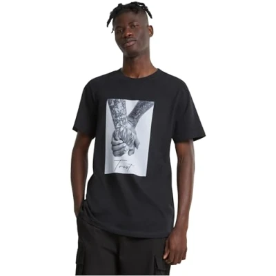 Imagen de Mister Tee Trust Camiseta estampada, Hombre, Talla: Large, Black