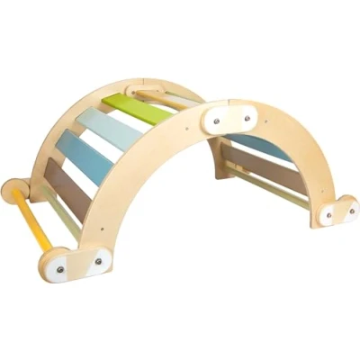 Imagen de Small Foot Balancín trepador Adventure, Juego Movimiento Infantil, Madera, Multifuncional, a Partir de 3 años, 12239 Tablas Equilibrio Toy, Multicolor