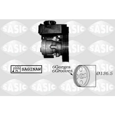 Imagen de SASIC 7070007 Bomba de Direccion hidráulico PEUGEOT: 206 Hatchback, SW, CITROËN: Xsara Picasso, Coupé, Hatchback