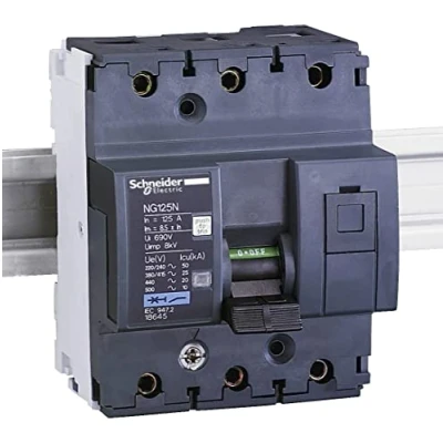 Imagen de Schneider Electric 18644 Interruptor Automático Magnetotérmico, NG125N, 3P, 125A, Curva C