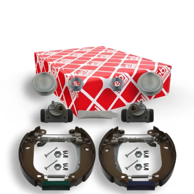 Imagen de FEBI BILSTEIN 37494 Kit frenos, disco de tambor Eje trasero con cilindro freno rueda, accesorios, material montaje añadido