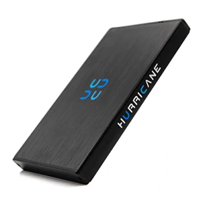Imagen de Hurricane GD25612 Disco Duro Externo Portátil 2.5&quot; 1TB, USB3.0 HDD para PC, Laptop, Ordenador, PS4, PS5, Xbox, Smart TV Windows, Mac, Linux