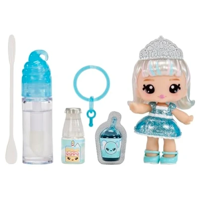 Imagen de YUMMILAND Lipgloss Doll Callie Birthday Cake Muñeca Perfumada con Kit de Brillo Labios DIY Adecuado para Niñas y Niños Mayores 4 Años