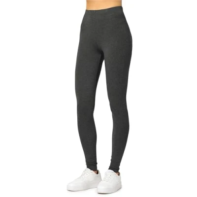 Imagen de Merry Style Leggins Largos Deportivas Mujer Mallas con Cintura Elástica Vestir Suaves Flexibles, Transpirables Ideal para todas las Estaciones MS10 143 (Melange Oscuro, L)