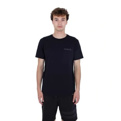 Imagen de Hurley M Oceancare Block Party tee SS Camiseta, Negro, XL para Hombre