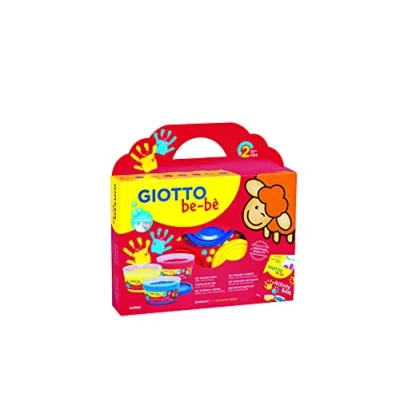 Imagen de Giotto be bè Set pintura a dedos, 100 ml, estuche 3 unidades y accesorios