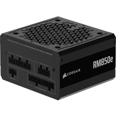 Imagen de CORSAIR RM850e (2025) Fuente de alimentación ATX Totalmente Modular bajo Ruido con Cable 12V 2x6 Compatible 3.1 y PCIe 5.1, eficiencia Cybenetics Gold, condensadores a 105C Negro