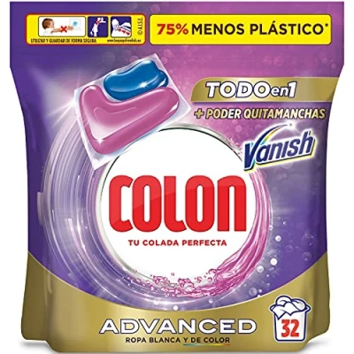 Imagen de Colon Detergente Capsulas, Azul, 32 Unidad (Paquete de 1)