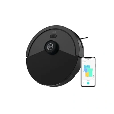 Imagen de Hoover Robot Aspirador, Succión 4000 Pa, Navegación Láser, Wi Fi, Base de Carga con Retorno Automático, Sensor Obstáculos, Mapeo del Hogar [HG4]
