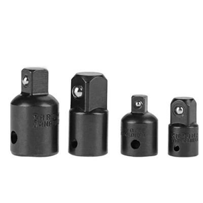 Imagen de Juego de 4 Adaptadores y Reductores Enchufe Acero al Cromo Vanadio 1/4&quot;, 3/8&quot;, 1/2&quot; Llave Carraca Adaptador Vaso Kit Conversión Expansión