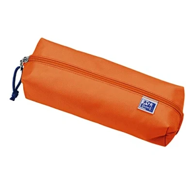 Imagen de Oxford Estuche Rectangular Grande Duradero para niñas y niños, Color Naranja