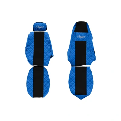 Imagen de F CORE Elegance FX03 BLUE Cubreasiento Azul Estampado Ecopiel delante