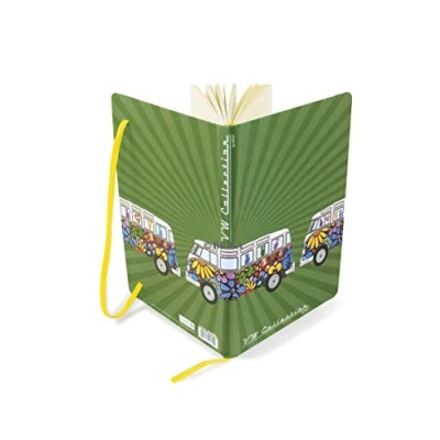 Imagen de BRISA VW Collection Cuaderno de notas T1 Camper Bus en tapa dura DIN A5 (Love Bus/Verde)