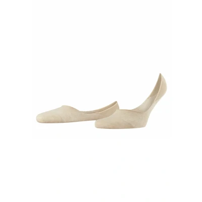 Imagen de FALKE Invisible Step Medium Cut M IN algodón invisibles unicolor 1 par, Calcetines pinkies Hombre, Beis (Sand Melange 4650) nuevo ecológico, 39 40