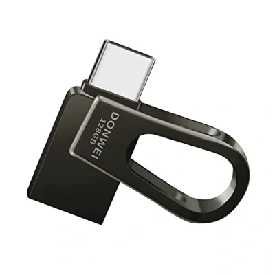 Imagen de Pendrive USB C y 3.0, Memoria 128 GB,2 en 1 Pen Drive GB, para PC/Portátil/Portátil, Teléfono Móvil Tipo Negro