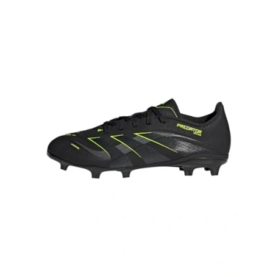 Imagen de adidas Performance Predator League Unisex Botas de fútbol con tacos para niños, Talla: 35, Core black lucid lemon Zapatos