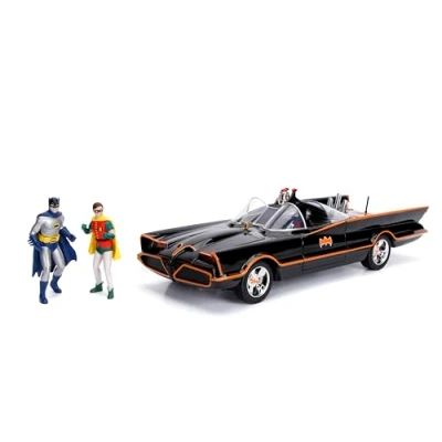 Imagen de Jada Batimóvil modelo coche 1/18 26cm y 2 Figuras Batman Robin (Jada Toys 98625)