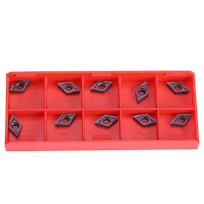 Imagen de 10pcs Insertos de Carburo Diamante CNC Cortador Cuchillos Inserción Máquina Torno Fresado DCMT070202 para Acero Semielaborado