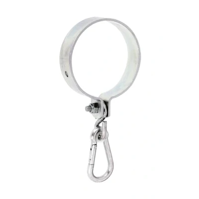 Imagen de Alberts 207519 abrazadera con mosquetón, Para madera de forma redonda, Galvanizado, pasivado capa gruesa, Ø la 120 mm