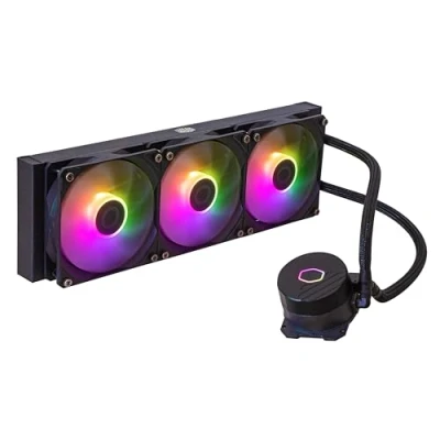 Imagen de Cooler Master MasterLiquid 360L Core ARGB Refrigeración Líquida para CPU Bomba de Doble Cámara Gen S, Radiador y Ventiladores 120mm ARGB, Brackets LGA 1700 AM5 Negro