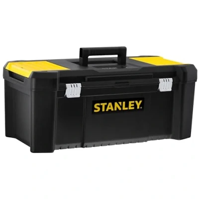 Imagen de STANLEY Caja de Herramientas Essential, Dimensiones: 66,5 x 33,5 28 cm, Cierres Metálicos, Asa Ergonómica, Organizadores en Tapa, Bandeja Extraíble STST82976 1