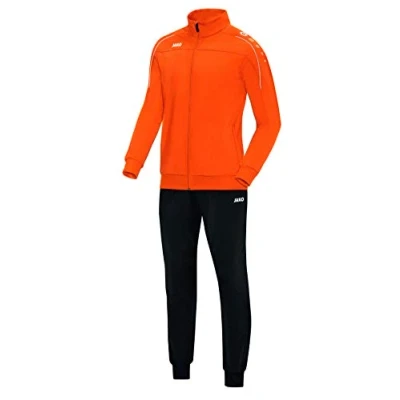 Imagen de JAKO Chándal para hombre de poliéster Classico, naranja neón, XL, M9150