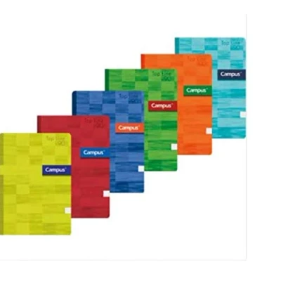 Imagen de Pack 6 Cuadernos Libretas Grapadas Tapa Plastico Polipropileno A4 90 gramos 48 Hojas 1 Raya