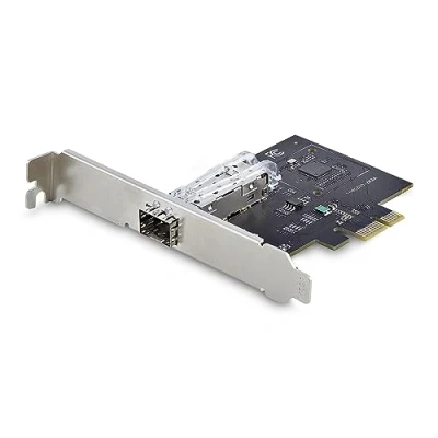 Imagen de StarTech.com Tarjeta PCIe 2.1x1 de Red Fibra Óptica/Cobre Ethernet 1Gb SFP 1 Puerto Chipset Controlador Intel I210 IS Cobre 1000BASE/Fibra Óptica Nic (P011GI NETWORK CARD)