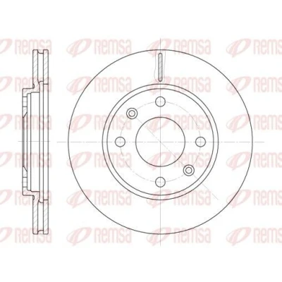 Imagen de REMSA 6131.10 Disco de freno Eje delantero 247, 247 20,4 4 ventilado PEUGEOT: 206 Hatchback, 306 106 II CITROËN: Saxo Hatchback