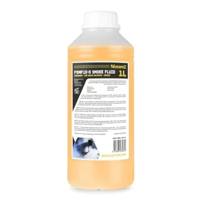 Imagen de BeamZ FSMF1E O Líquido de Humo Color Naranja 1L, para Máquina Naranja, Estándar, Maquina Fiestas, Discoteca, Eventos, Halloween