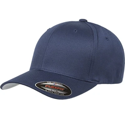 Imagen de Flexfit Gorra Ajustada de béisbol atlética para Hombre Sombrero, Opaca, Azul Marino, L/XL
