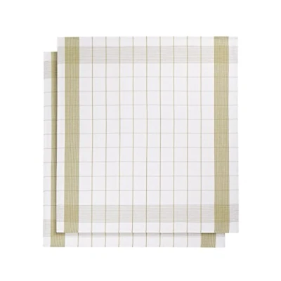 Imagen de de Witte Lietaer Mixte 200064 Juego 2 Paños, Lino/algodón, 68 x cm, 50% lino/50% algodón, Verde, 68x68 cm