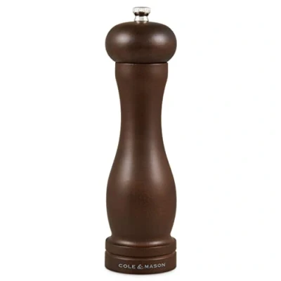 Imagen de Cole &amp; Mason HB0844P Forest Capstan Molinillo de Pimienta, Madera Oscura, Precision+/Molienda Ajustable, Haya Teñida, 200mm, Incluye 1 x Molino