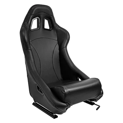 Imagen de Asiento Deportivo &#039;BH&#039; Cuero Artificial Negro Respaldo Fijo incl. Correderas