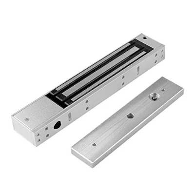 Imagen de YAVIS Cerradura magnética electrónica 280KG/600LBS Impermeable DC12V electromagnética Fuerza Retención para Control Acceso Puerta Sistema Seguridad Fail Safe NC Modo