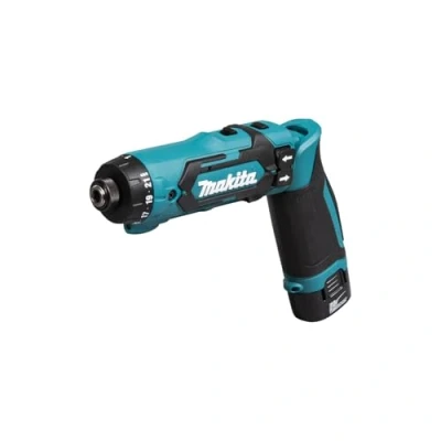 Imagen de Makita DF012DSE power screwdriver/mpact driver Negro, Azul 200 RPM Destornillador (7,2 V, Ión de litio, 1500 mAh, 44 mm, 218 142 mm)