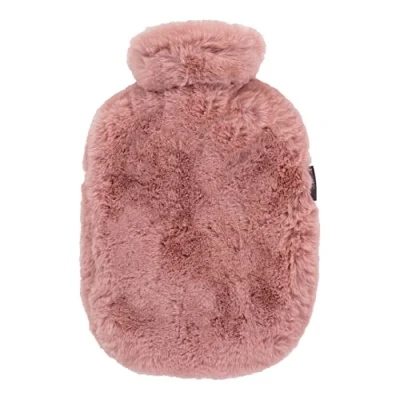 Imagen de Fashy Botella de agua caliente piel sintética 2.0 l, color rosa oscuro
