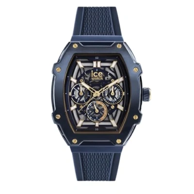 Imagen de Ice WATCH Boliday Gold Blue SKEL Steel Reloj Azul para Hombre con Correa de Silicona 024371 Medium (43mm)