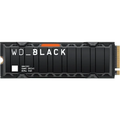 Imagen de Disco duro SSD interno 1TB WD_BLACK SN850X NVMe SSD, Con disipador de calor, PlayStation®5, M.2 2280, Negro