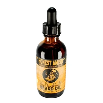 Imagen de Honest Amish Pure Beard Oil 2 Ounce Fragrance Free by