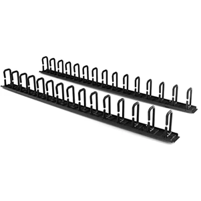 Imagen de StarTech.com Panel Guiacables para Rack de Servidores Vertical 40U con Anillas Cables forma D Gestión Red Organizador 2x 91 cm (CMVER40UD)