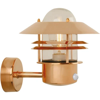Imagen de Nordlux Lámpara de pared BLOKHUS sensor cobre