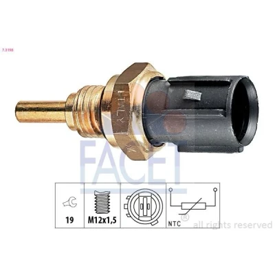 Imagen de FACET 7.3198 Sensor de Temperatura Aceite M12x1,5 Made in Italy OE Equivalent HONDA: CIVIC 6 Hatchback