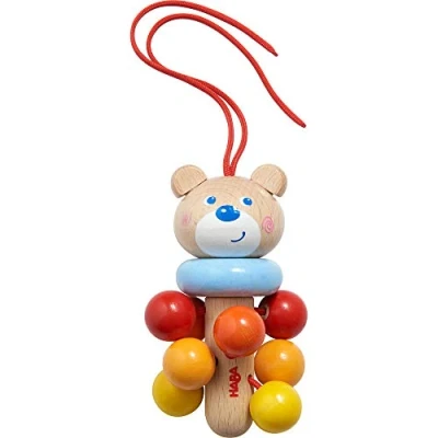 Imagen de HABA 305231 Figura Colgante de Oso, Juguete para capazo, Entrenador Juegos, Cuna y Cochecito bebé, Madera a Partir 6 Meses