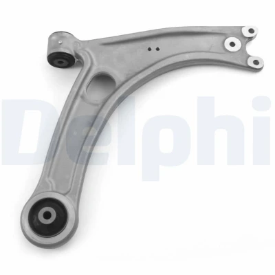 Imagen de DELPHI TC8436 Barra oscilante, suspensión de ruedas sin rótula suspensión/carga Eje delantero, debajo Brazo oscilante transversal Aluminio