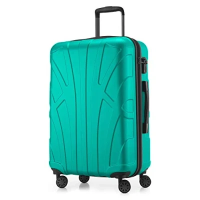 Imagen de Suitline Maleta rígida, Equipaje de Viaje, TSA, 66 cm, Aprox. 58 litros, 100% ABS Mate, Turquesa