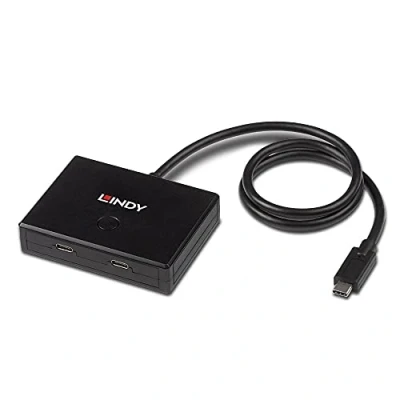 Imagen de LINDY 43329 Switch bidireccional USB 3.2 Gen 1 Tipo C, 2 Puertos